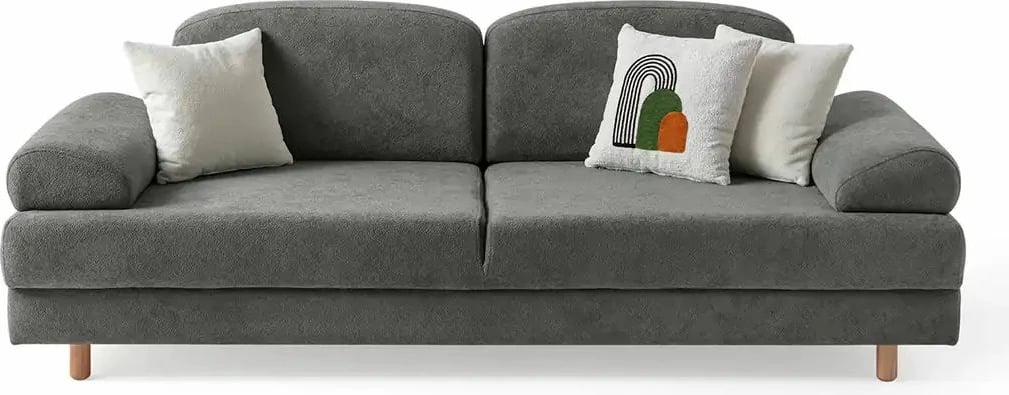 Divan-krevat treshe, ngjyrë antracit, Atelier del Sofa, Aries