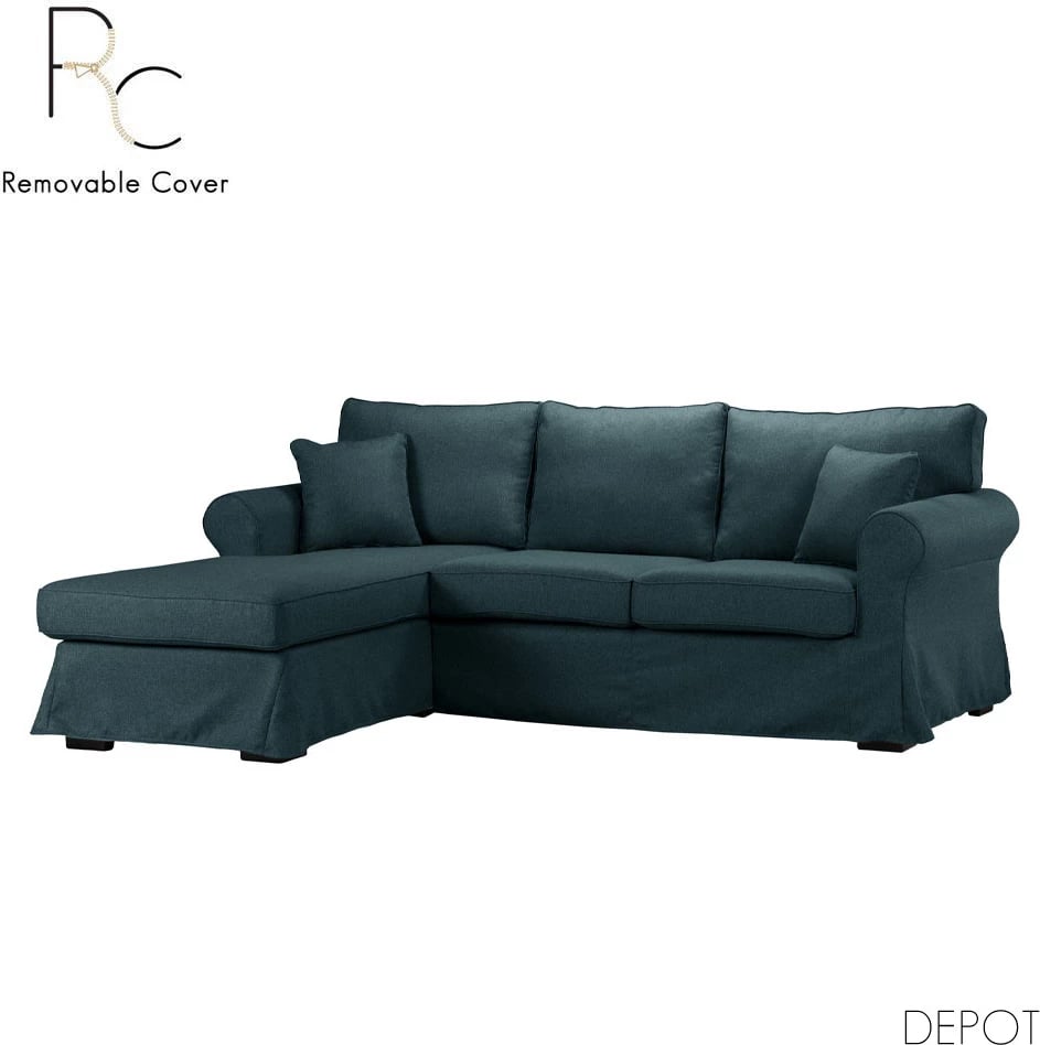 Këndare ASHLEY me mbulesë të heqshme, ngjyrë blu twist 13, 236x171x91