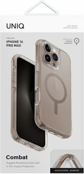 Mbështjellës UNIQ Combat MagClick për iPhone 16 Pro Max, Gold