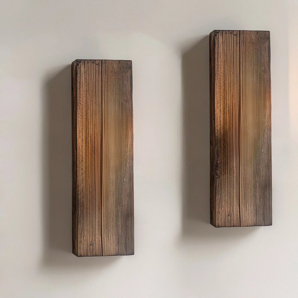 Raf dekorativ prej druri për mur, Skye Decor, Raf281 (2 copë)