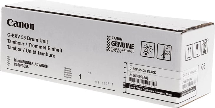 Njësi cilindri, Canon, C-EXV 55 / 2186C002, rendiment 45000 faqe, standard, e zezë
