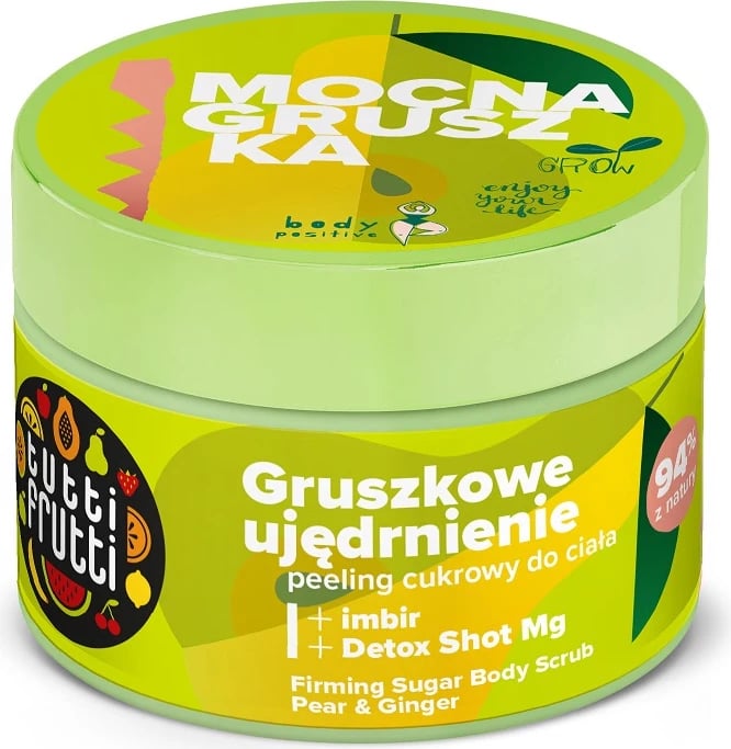Skrab trupi për femra Farmona Tutti Frutti Pear & Ginger + Detox Shot Mg, 300g