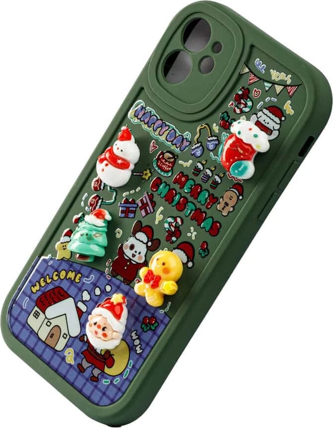 Fotroll për telefon TECH TIME Christmas Edition Deep Green (IP12PROMAX)