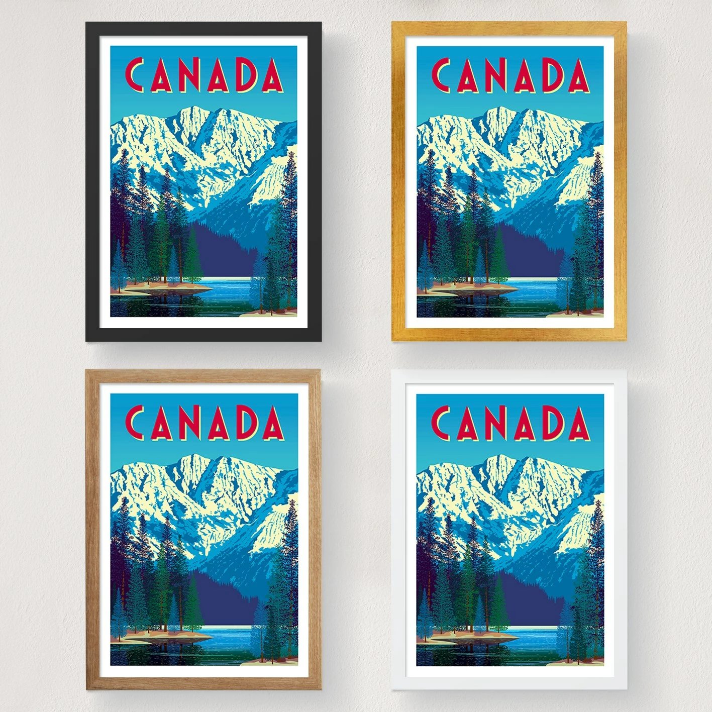 Poster A4, Kanada - 1976, shumëngjyrësh