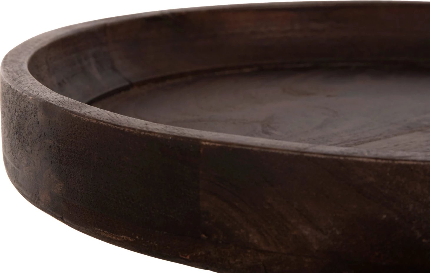 Tavolinë kafeje e rrumbullakët, dru mango, ngjyrë kafe e errët, Φ45x47H cm Tavolinë kafeje e rrumbullakët, dru mango, ngjyrë kafe e errët, Φ45x47H cm