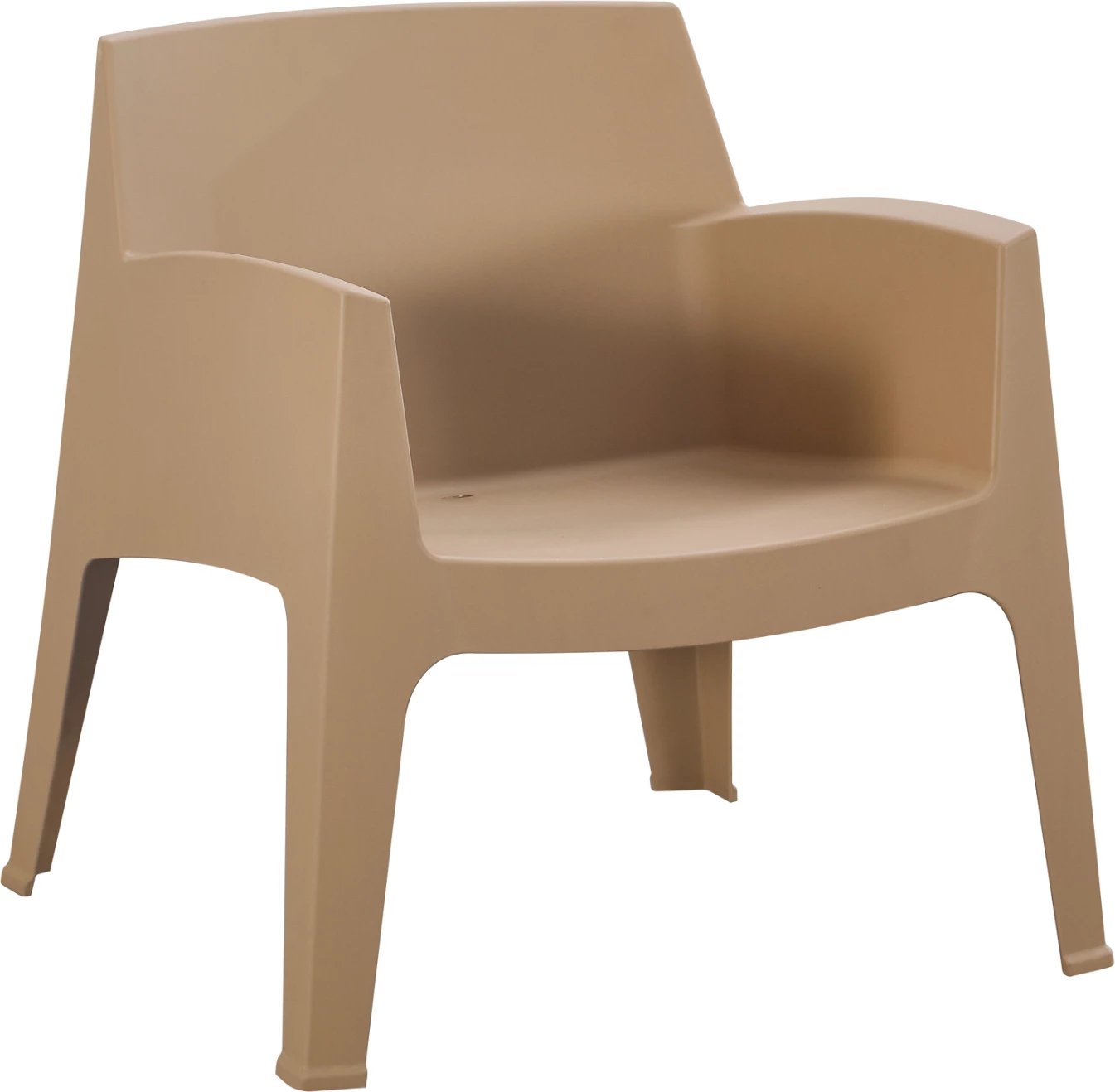 Karrige lounge polipropileni SLEEK, ngjyrë kapuçino, FH6365.03, 62.5x48.5x73cm