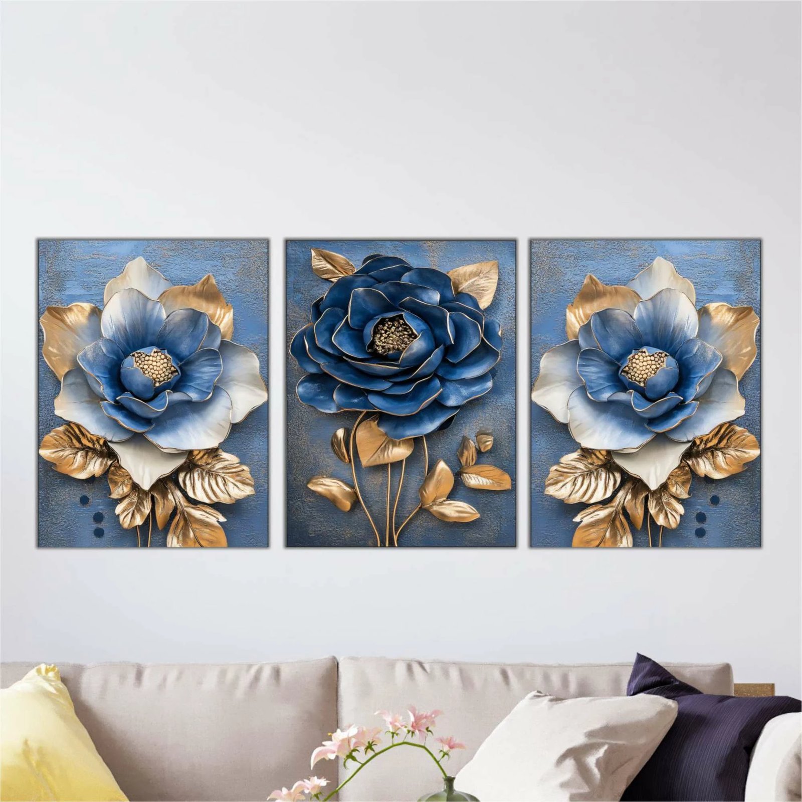 Pikturë dekorative MDF (3 copë), Wallity, shumëngjyrëshe, Mdf - 00106