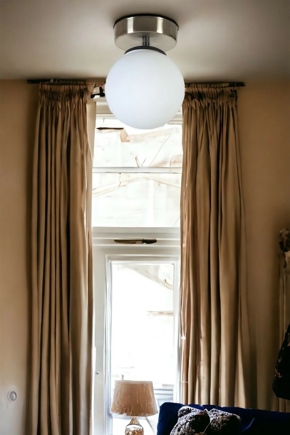 Llambë tavani Opviq, krom mat, e bardhë, 15x20cm