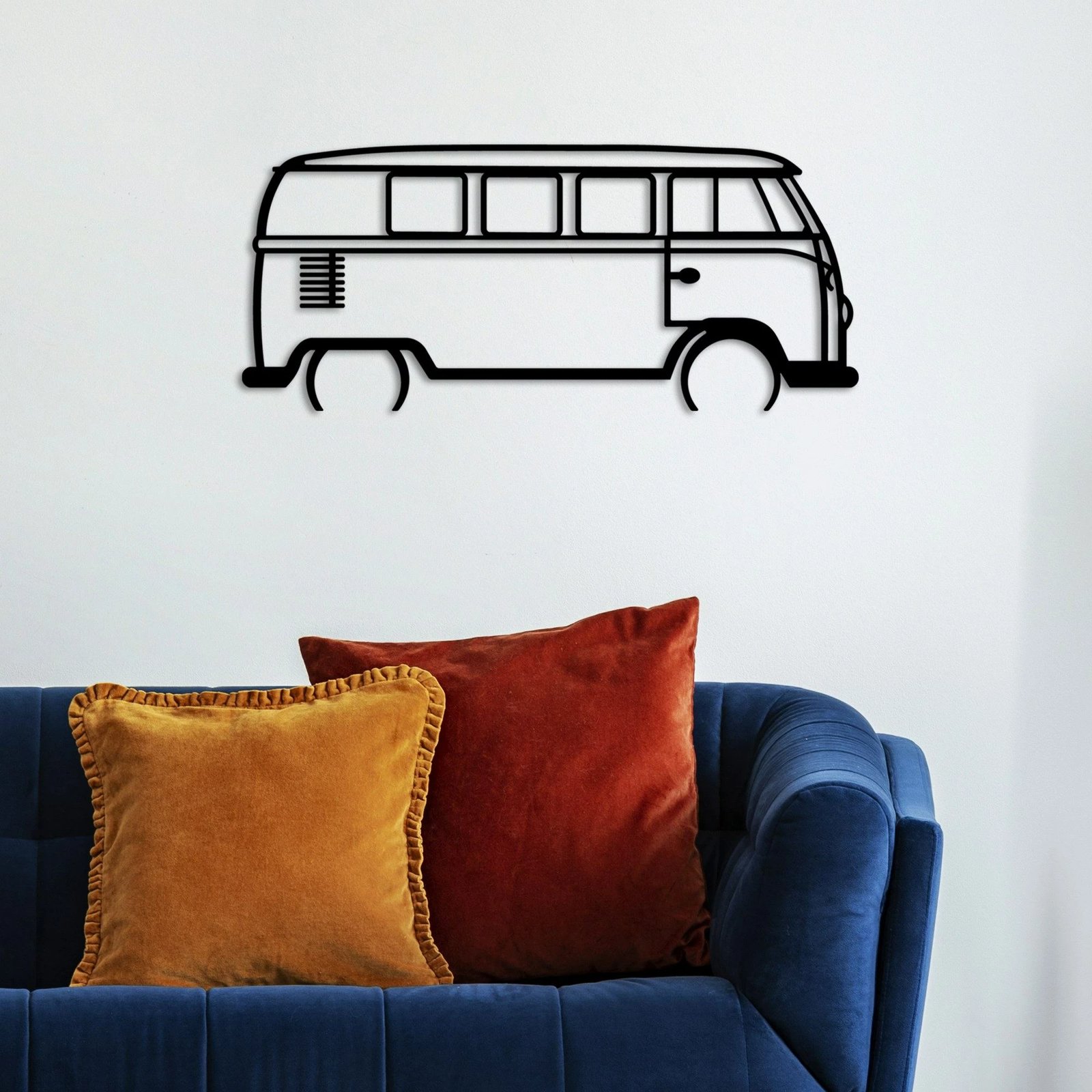 Aksesor dekorativ për mur, metalik, Wallity Vosvos 12, ngjyrë e zezë, 73x33cm