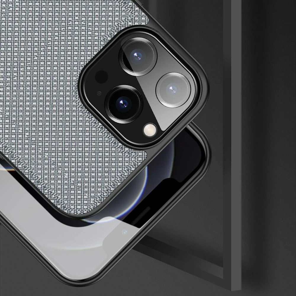 Mbështjellës Dux Ducis Fino për iPhone 13 Pro Max, najlon, Gri