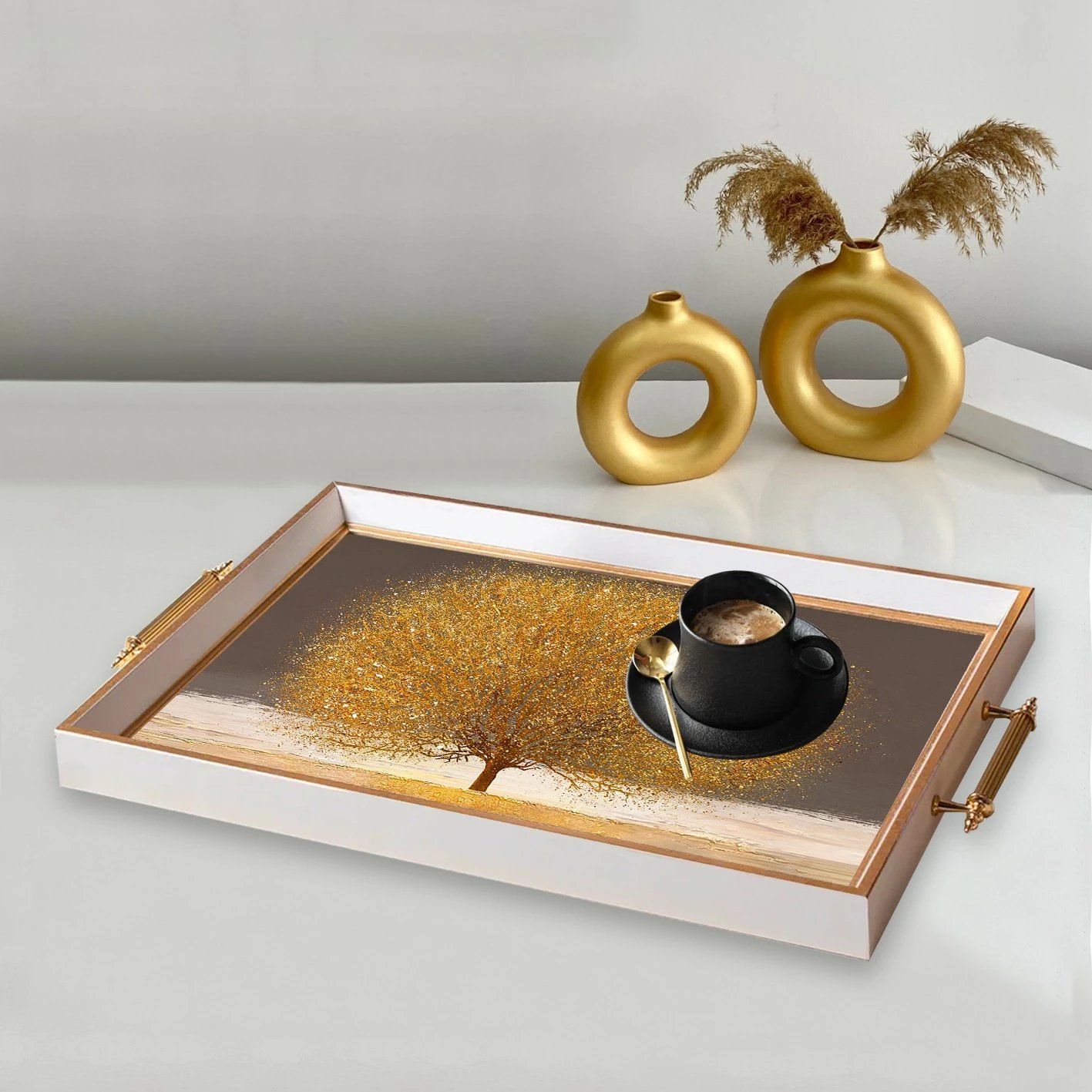 Tabaka prej qelqi Aberto Design, shumëngjyrëshe, TPB9862