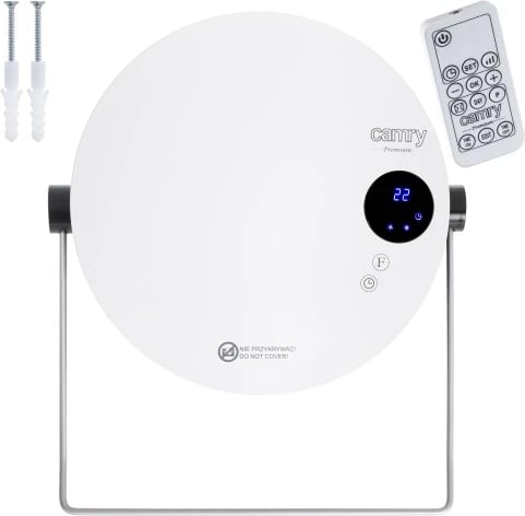 Ngrohës banjoje muror, Camry, CR 7747, 1400/2000W, program javor, LCD, telekomandë, IPX2, i bardhë