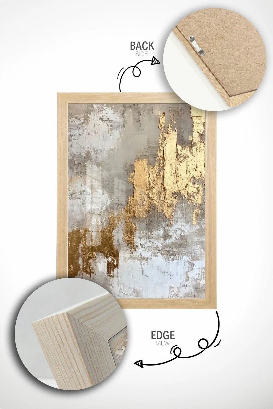 Pikturë dekorative me kornizë, Wallity, Artsrmdl32, shumëngjyrëshe