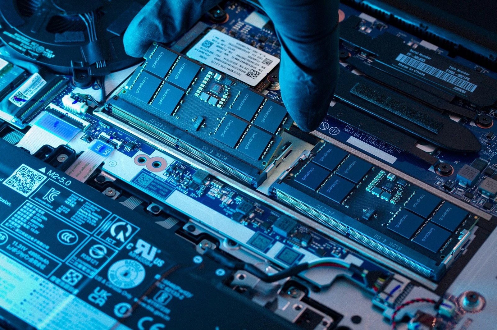 RAM Memorje SODIMM për laptop, GOODRAM, GR00C5-64L52S/32GDC, DDR5 6400 MHz CL52 32GB, set 2x16GB