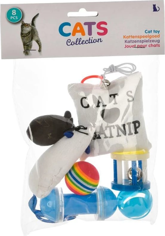 Lodra për mace KOOPMAN Set 8 Copë, Blu
