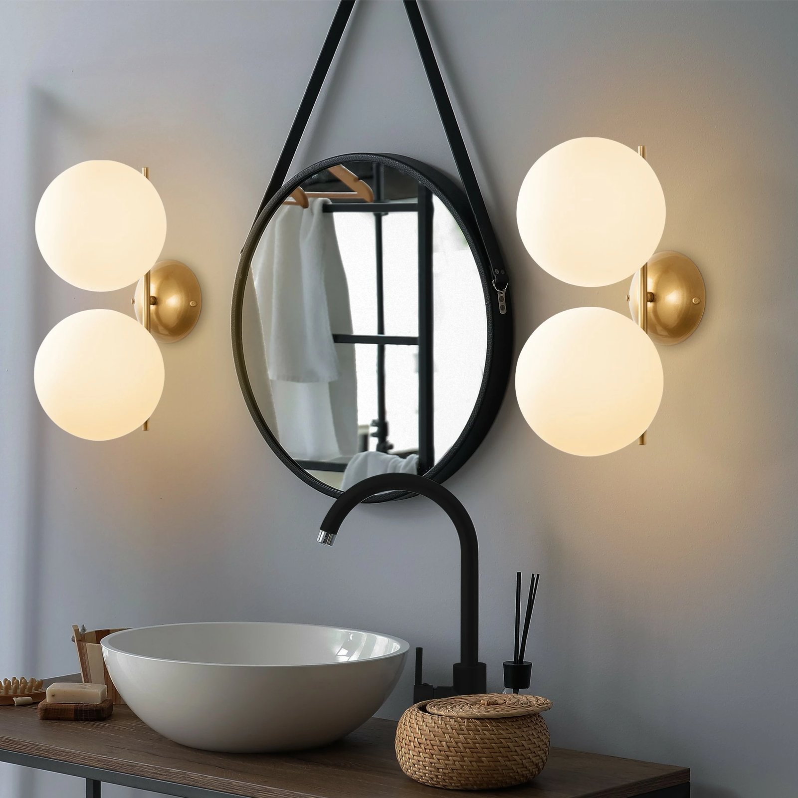 Llambë muri Opviq, Luminar - 14151, ngjyrë ari