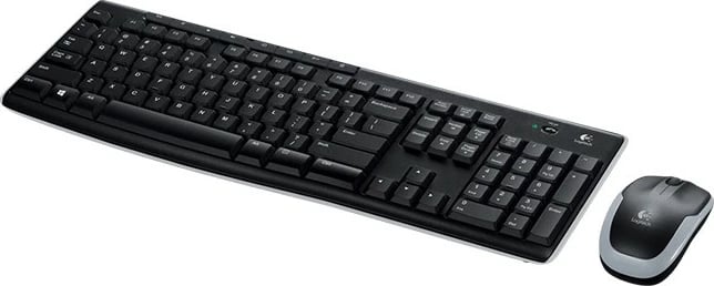 Set maus dhe tastierë Logitech Wireless Desktop MK270, wireless, QWERTZ, e zezë