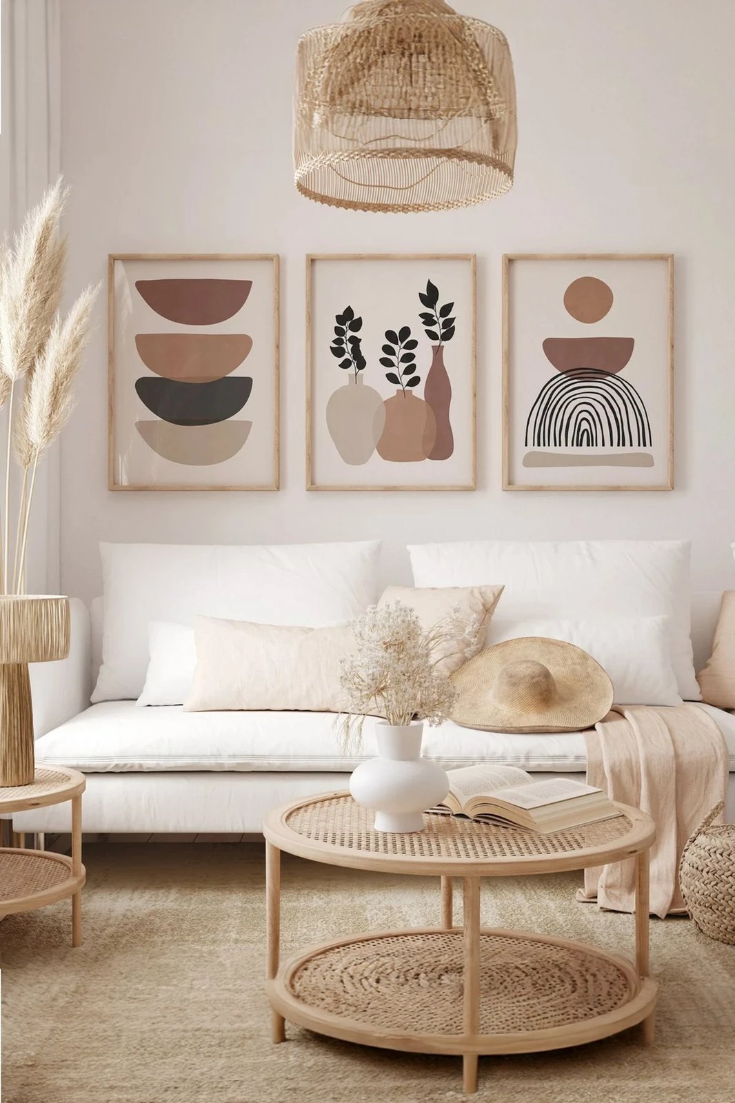 Pikturë dekorative me kornizë (3 copë), Wallity, 3Dartsohoset30