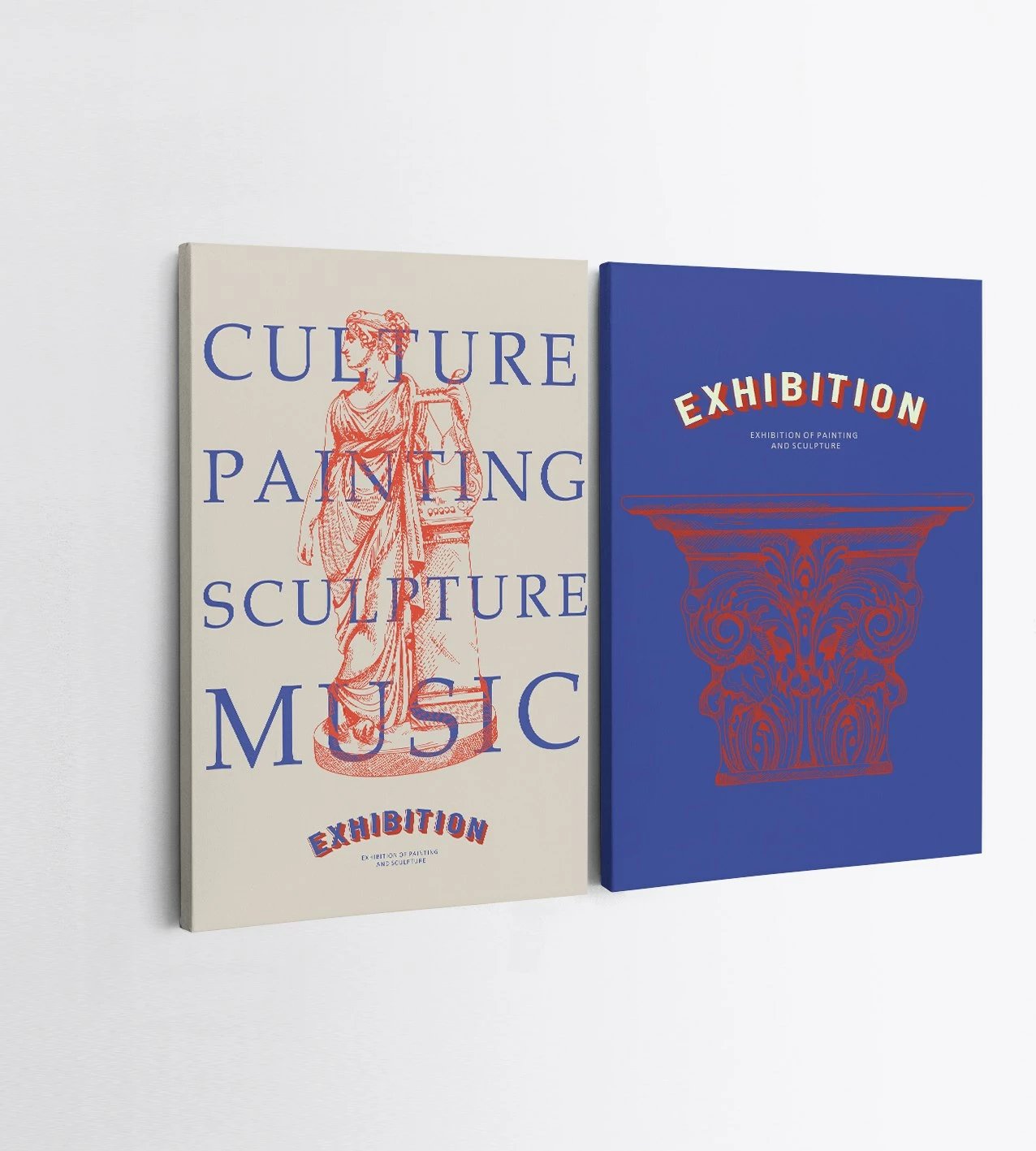 Pikturë dekorative në kanavacë (2 copë), Wallity, 2KNV4308, 70x100cm