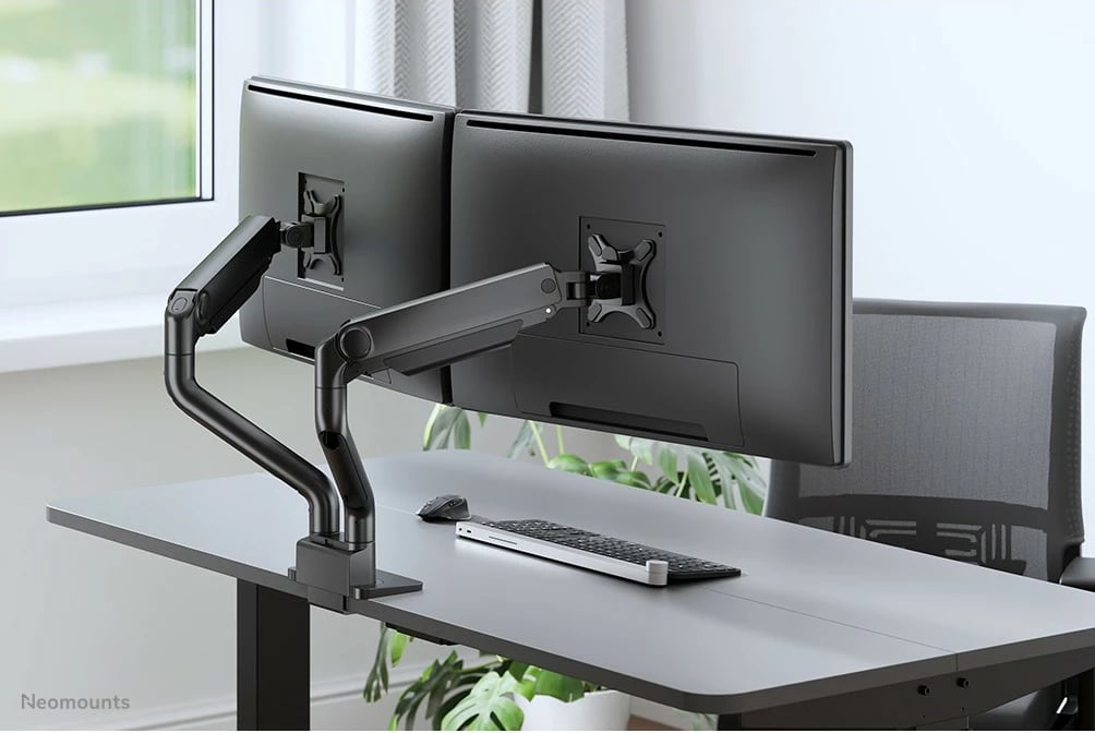 Krah monitori Neomounts Newstar DS70S-950BL2, Clamp/Grommet, 18 kg, 43.2 cm (17"), 88.9 cm (35"), 100 x 100 mm, e zezë