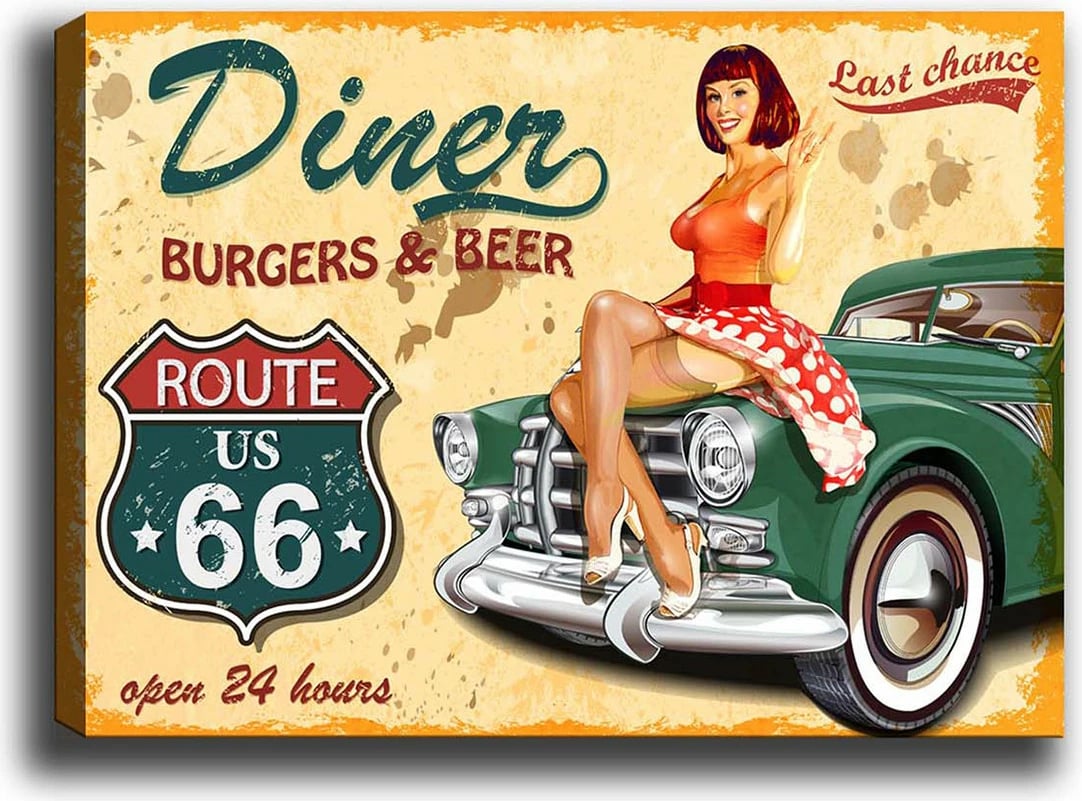 Pikturë dekorative në kanavacë, shumëngjyrëshe, 50x70cm