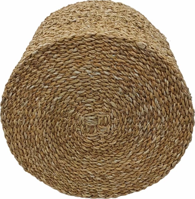 Set shporta me doreza ALMAR, 3 copë, 40x40x35cm, kashtë deti, natyrale