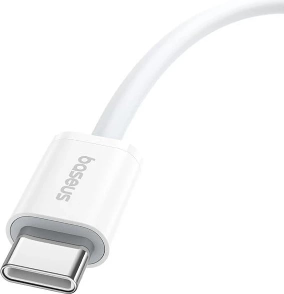 Kabllo USB C në USB C Baseus Superior, 2 m, 30 W, Bardhë Kabllo USB C në USB C Baseus Superior, 2 m, 30 W, Bardhë