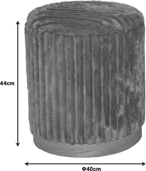 Set karrigesh Pance Inart, pëlhurë boucle, ngjyrë bezhë dhe bardhë