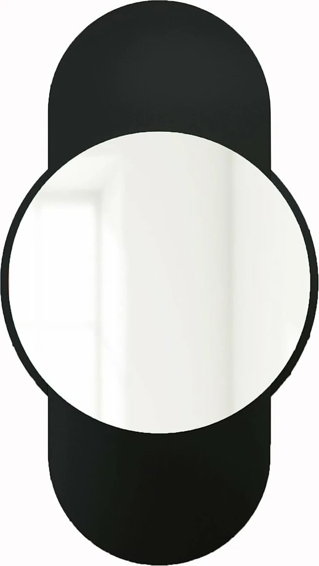 Pasqyrë dekorative Skye, ngjyrë e zezë, 60x106cm