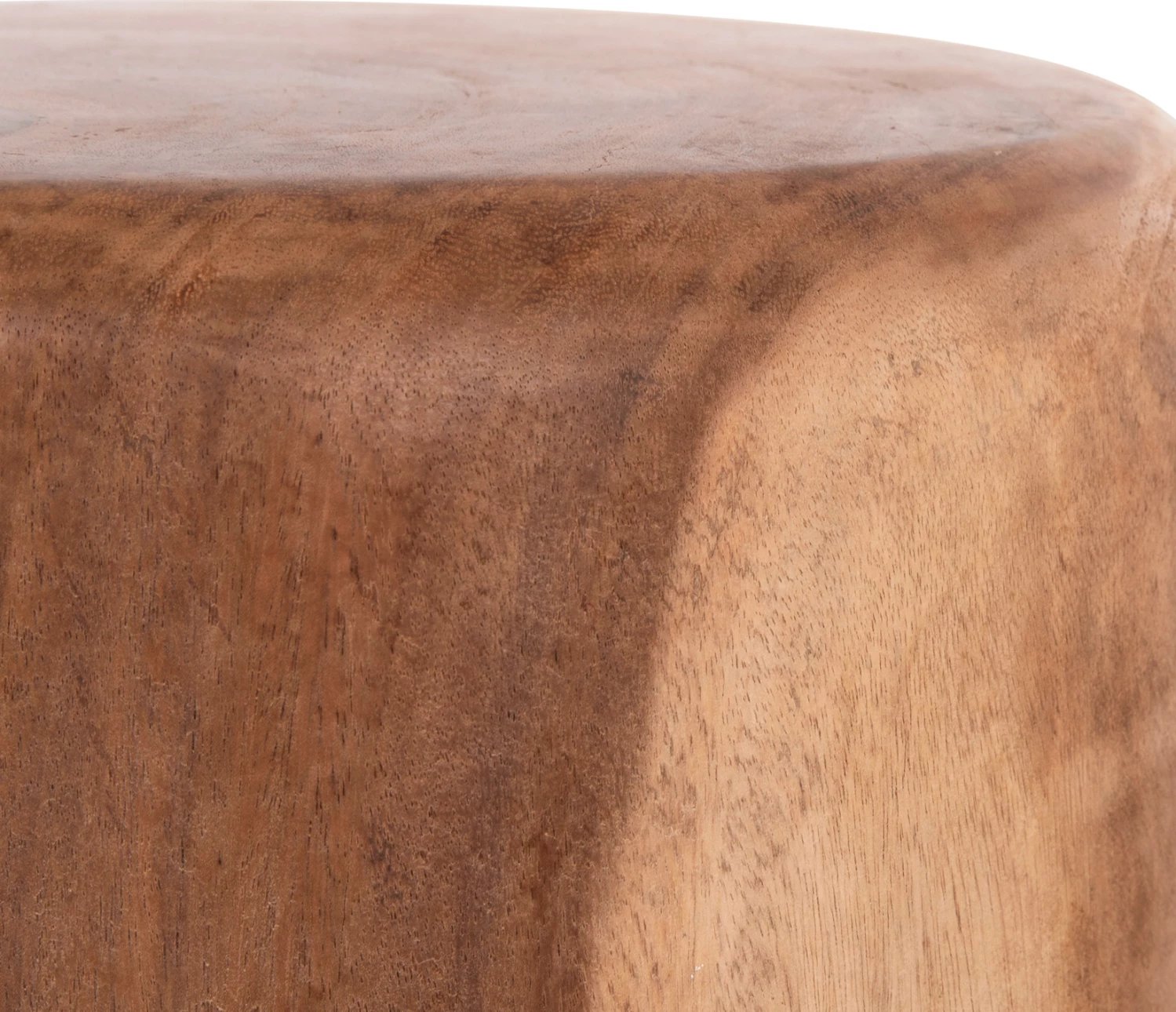 Karrige për bar rrethore TOBI, dru suar natyral, FH9791.11, 39x42cm