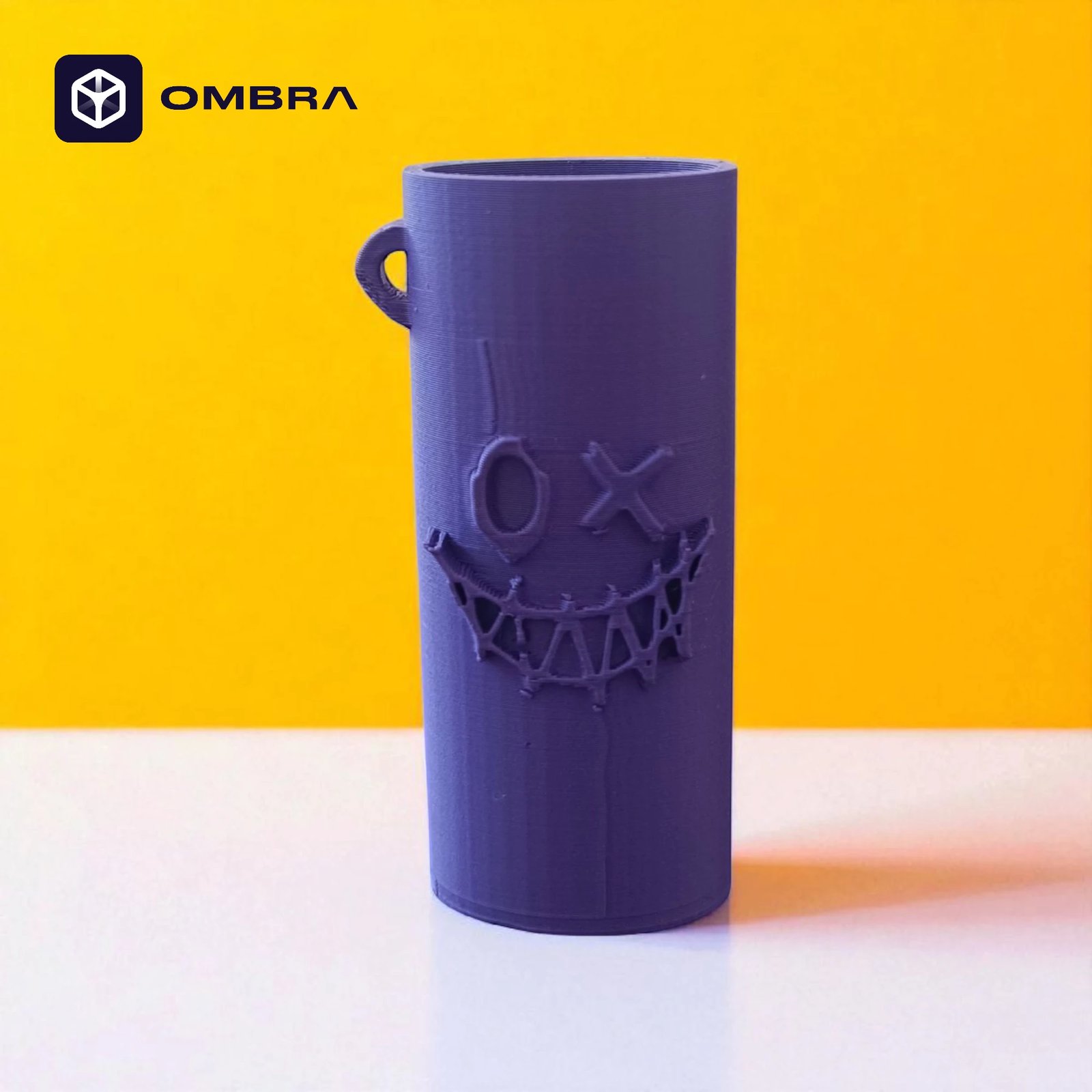 Mbajtëse dekorative për Çakmak Bic – "Spooky Face Edition", e vjollcë