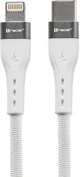 Kabllo USB-C në Lightning Tracer TRAKBK47495 1m 60W 480Mb/s bardhë-krem