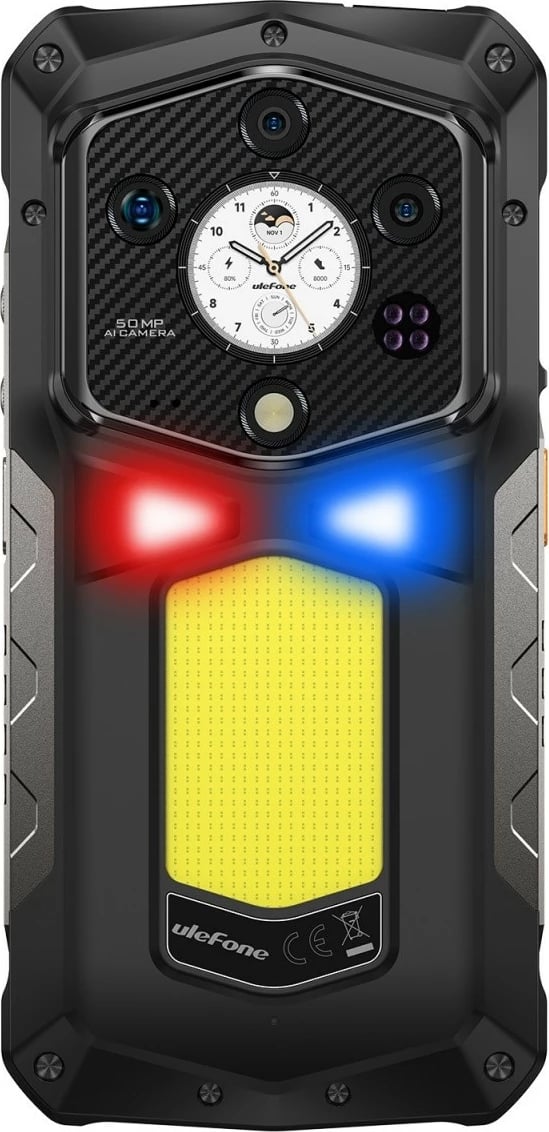 Celular Ulefone Armor 29 Pro 5G, 16GB/512GB, ekran 6.67" AMOLED 120Hz, bateri 21200 mAh, IP68/IP69K MIL-STD-810H, Android 15, e zezë