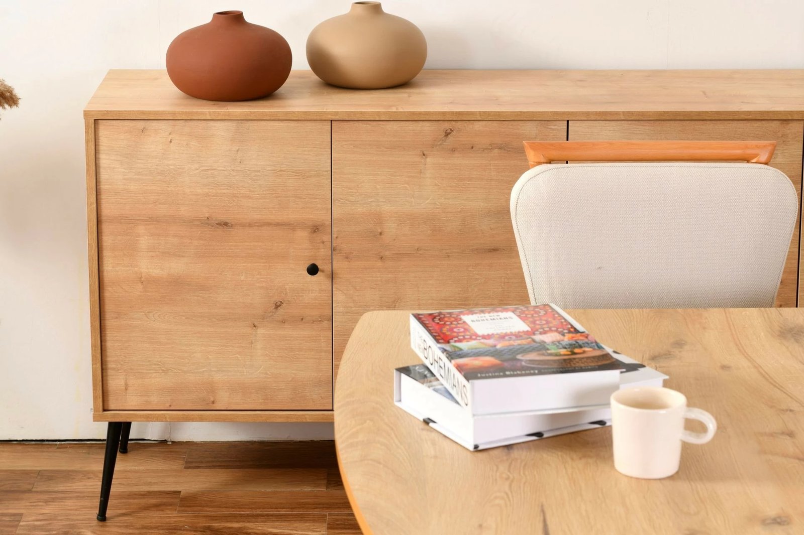 Konsolë Skye Decor, Calvin, ngjyrë lisi, v2