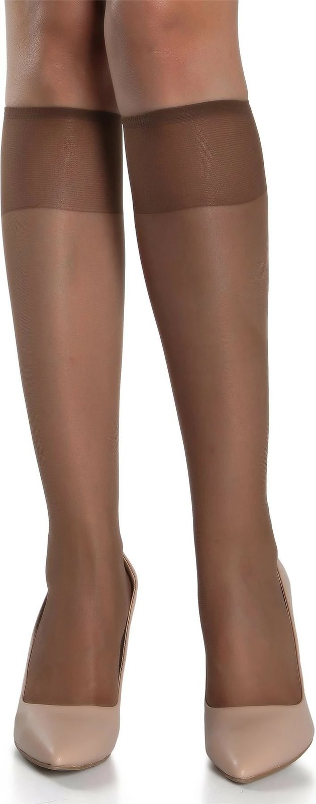 Çorape për gra, ngjyrë gështenjë, Jumeon, 148-000055