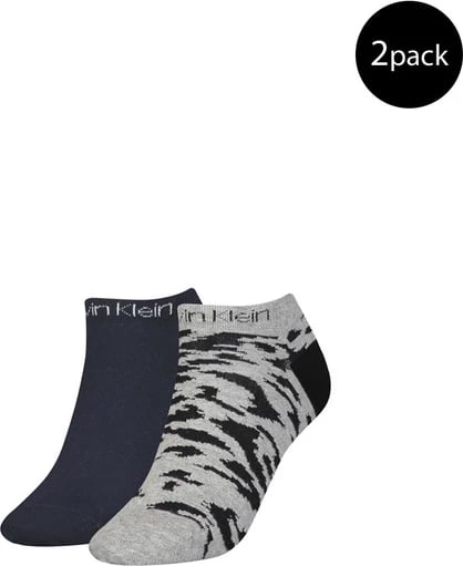 Çorape për femra Calvin Klein, të zeza / hiri 