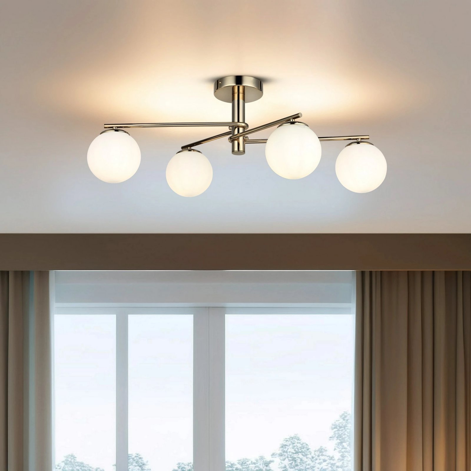 Llambë tavani Opviq, Bumerang, ngjyrë ari, 80-14