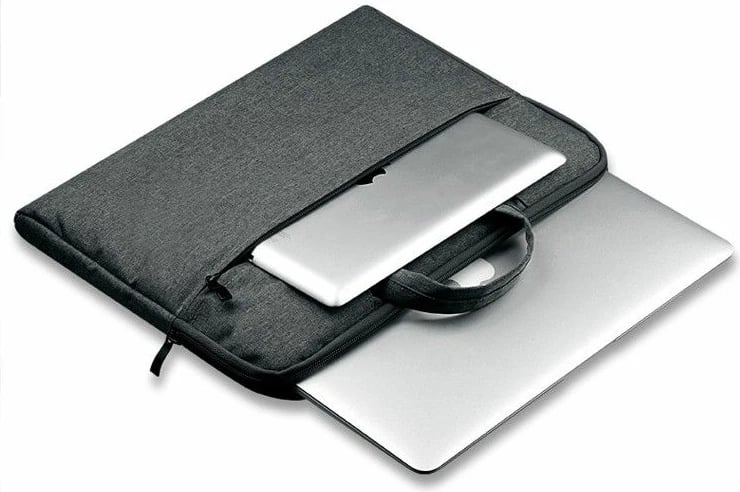 Çantë laptopi Tech-Protect Briefcase 15-16", najlon, Gri e errët