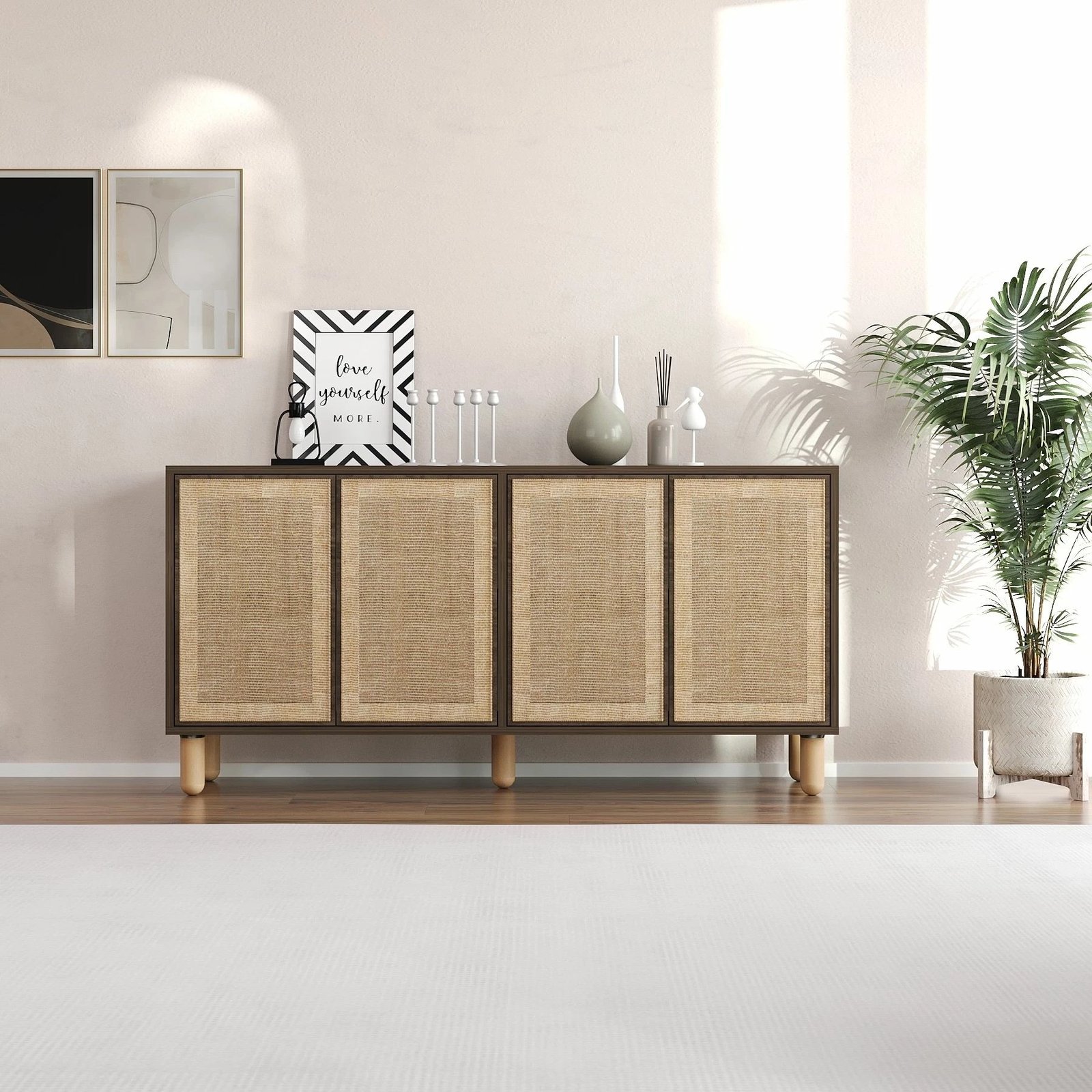 Konsol Leıla, ngjyrë arre, Skye Decor