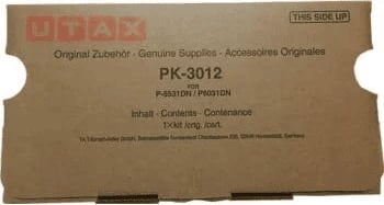Toner, Utax, PK-3012 (1T02T60UT0), rendiment 25000 faqe, e zezë