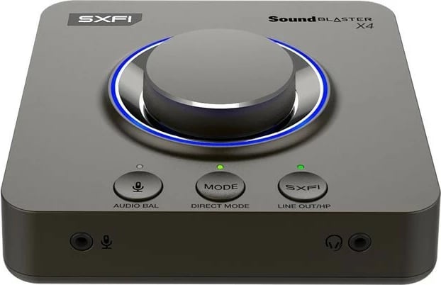 Kartë zanore e jashtme Creative Sound Blaster X4, 7.1, USB-C, e zezë
