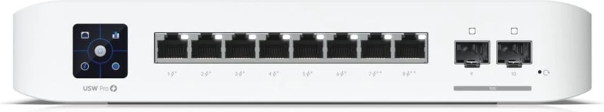 Switch Ubiquiti UniFi USW-Pro-8-PoE, Managed, L2/L3, Gigabit Ethernet, PoE, Bardhë
