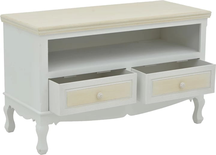 Dollap TV Joliene, ngjyrë natyrale-antike, MDF, 100x42x61cm