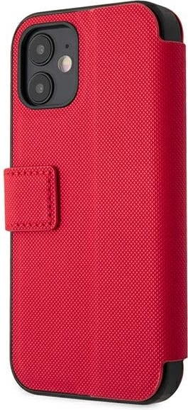 Mbështjellës U.S. Polo Assn. USFLBKP12SPUGFLRE për iPhone 12 mini, Polo Embroidery, i kuq