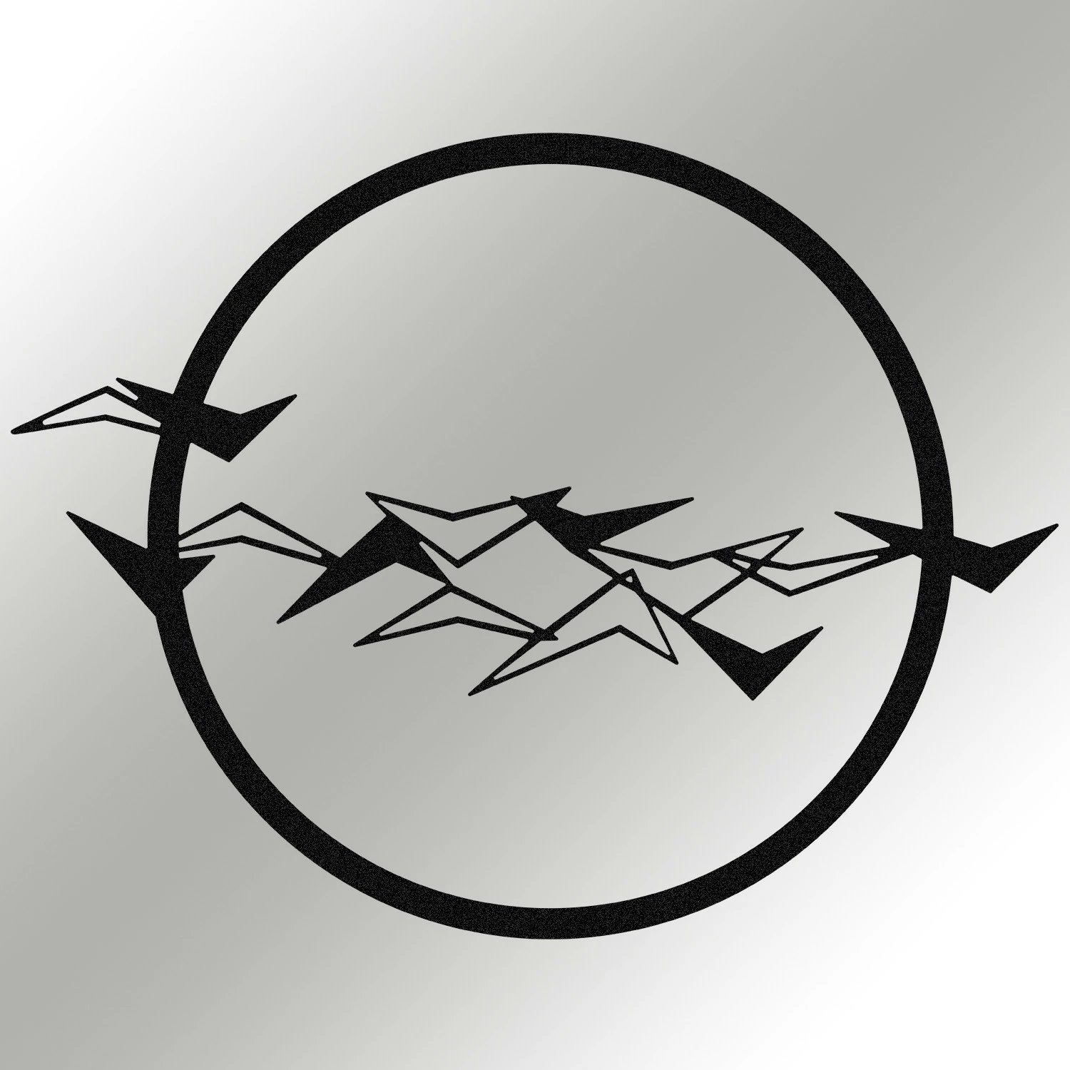 Aksesor dekorativ metalik për mur, Wallity, Goc, ngjyrë e zezë, 52x40cm