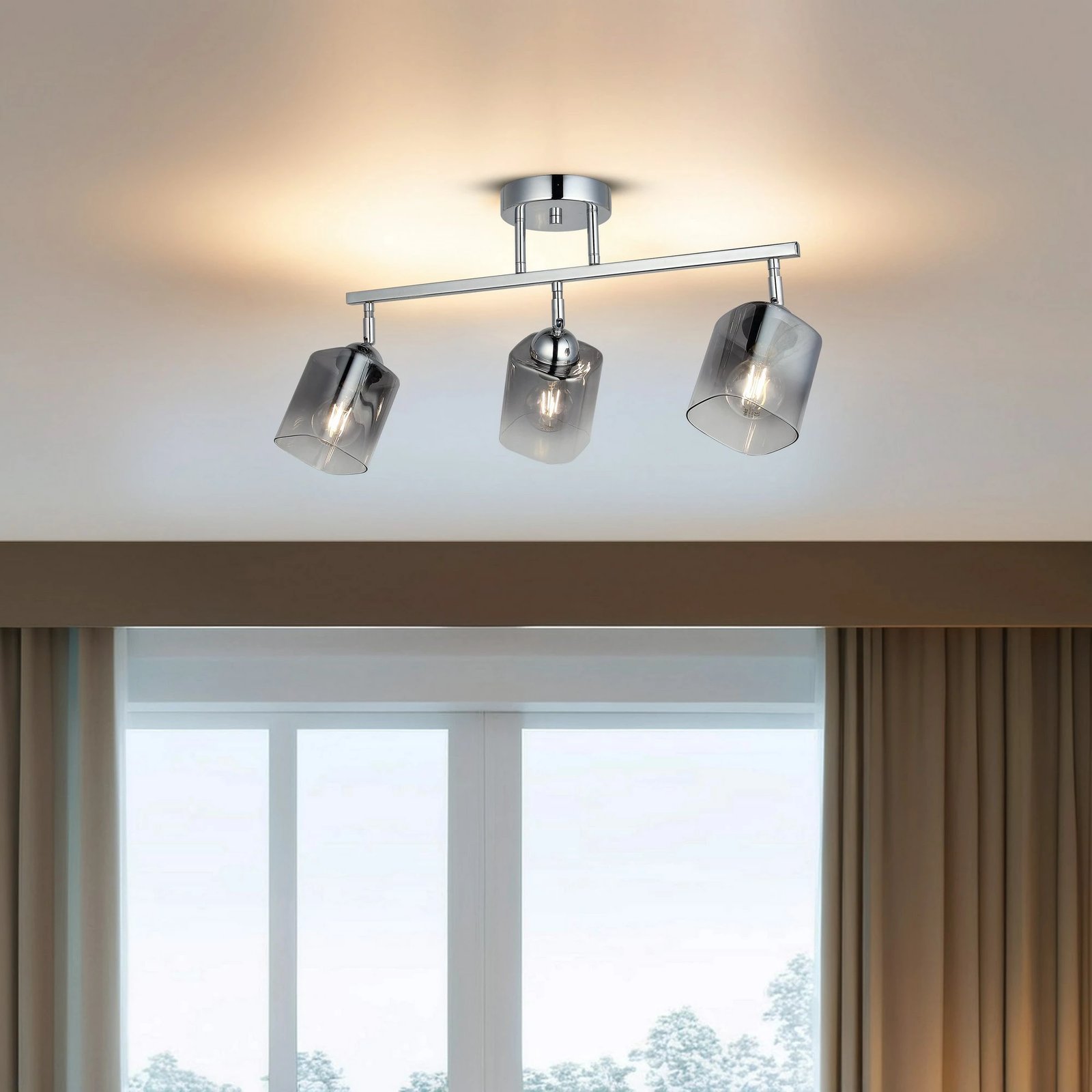 Llambë tavani Opviq, Rayo, krom, 3 vendosje, 51-13