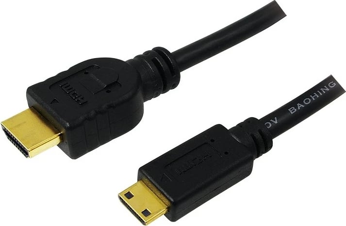 Kabllo HDMI LogiLink CH0023, 2m, HDMI Type A në HDMI Type C, e zezë