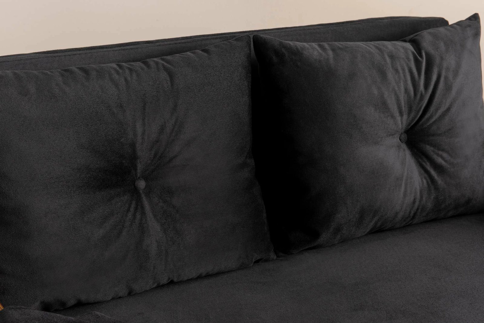 Divan-krevat dy ulëshe Atelier del Sofa Cosmo, ngjyrë e zezë