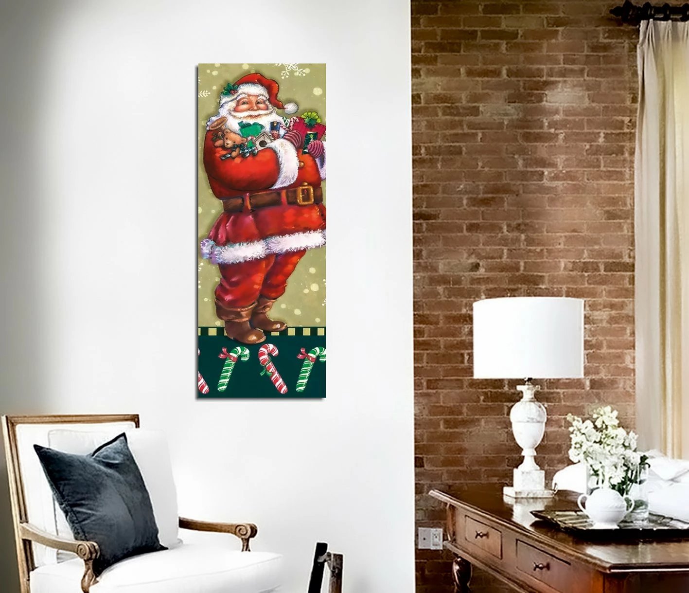 Pikturë dekorative në kanavacë, shumëngjyrëshe, Wallity, PC336, 30x80cm