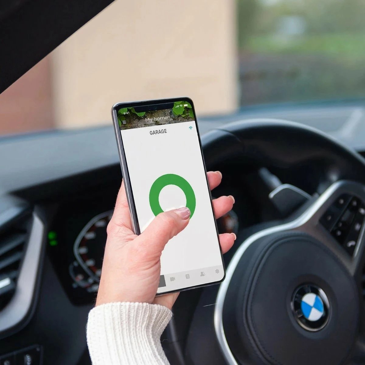 Hapës i mençur për garazh Yale Home 05/102300/BW, i zi/gri Hapës i mençur për garazh Yale Home 05/102300/BW, i zi/gri